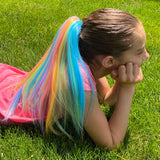 Beautifully Colored  Kids Pastel Rainbow Hair Extensions