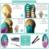 How to attach My Hair Popz kids hair extensions